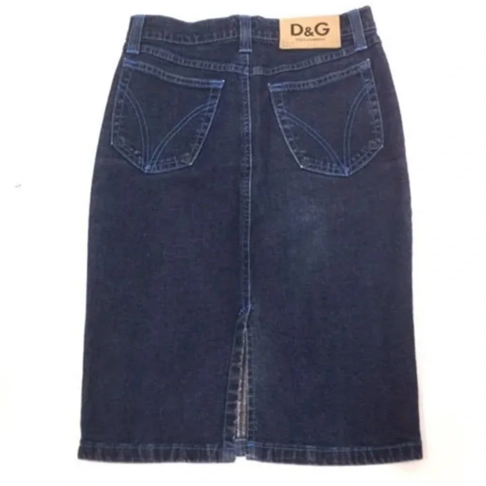 Dolce & Gabbana y2k denim skirt